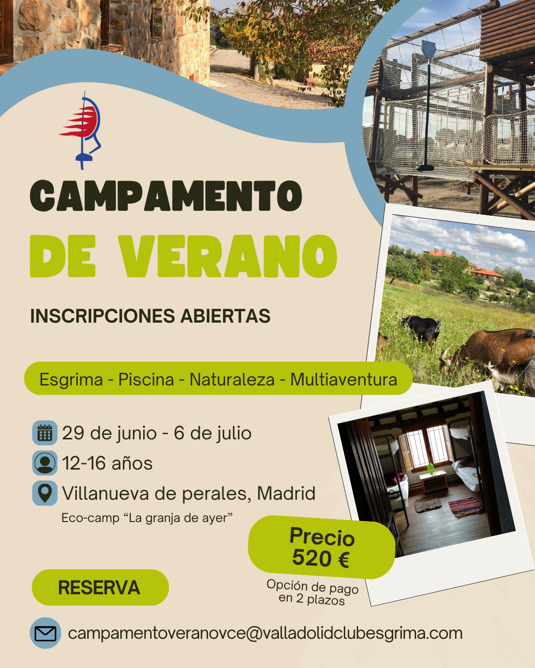 Campamento de verano Valladolid Club Esgrima